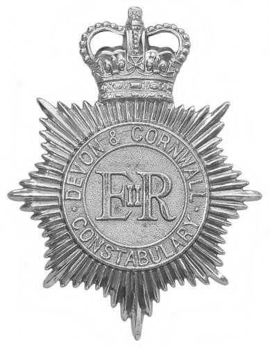 Devon and Cornwall Constabulary QC Helmet Plate